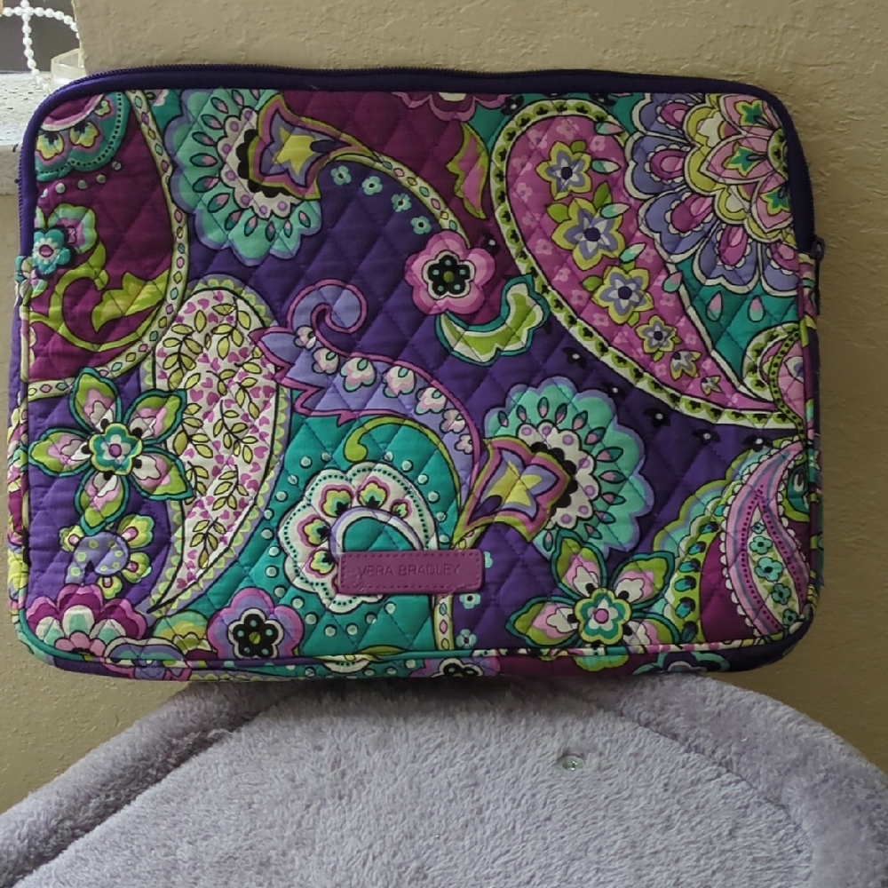 Vera Bradley Floral Paisley Sleeve - Purple, Green, Pink